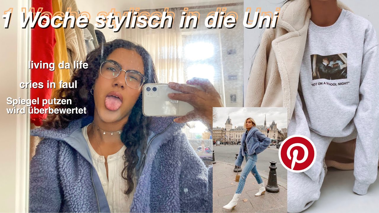 1 Woche stylisch zur Uni, well i tried | Uni Lookbook HWS 2019 lol