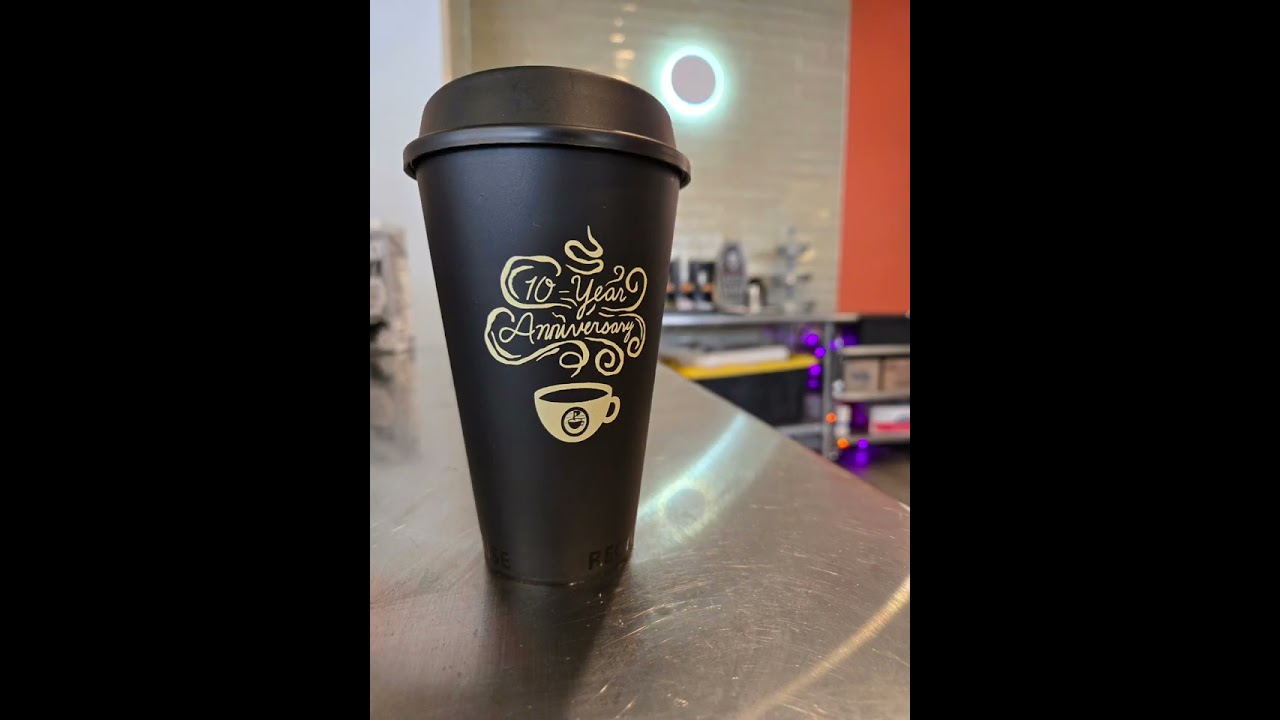 Grabbing a Cup O Joe on another one of our coffee trail stops! 