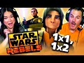 STAR WARS: REBELS Season 1 Eps 1 &amp; 2 Reaction! | First Time Watch
