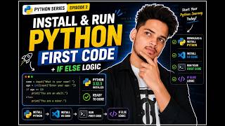 Python Tutorial #2 | Install Python, VS Code & Write Your First Program | Zero to AI Dev Profile