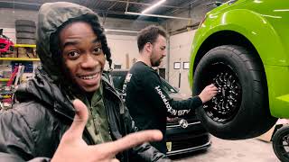 Athlete Statistics Putting 15inch Belaks on my TTRS +  Crazy Test Hits  ( how to fit a 15inch wheel on a TTRS)