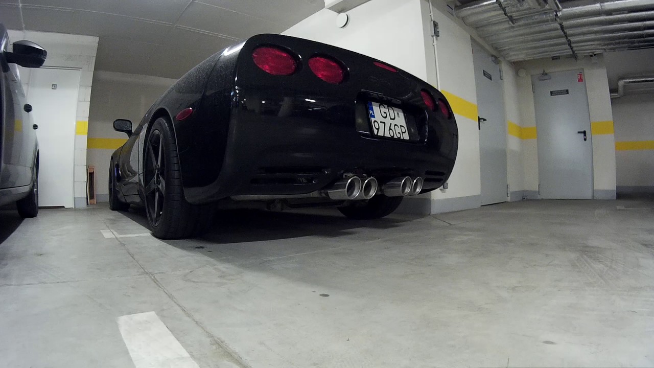 Corvette C5 no mufflers / mods exhaust YouTube