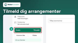Tilmelding til arrangementer i boligforeningen | NaboPortalen