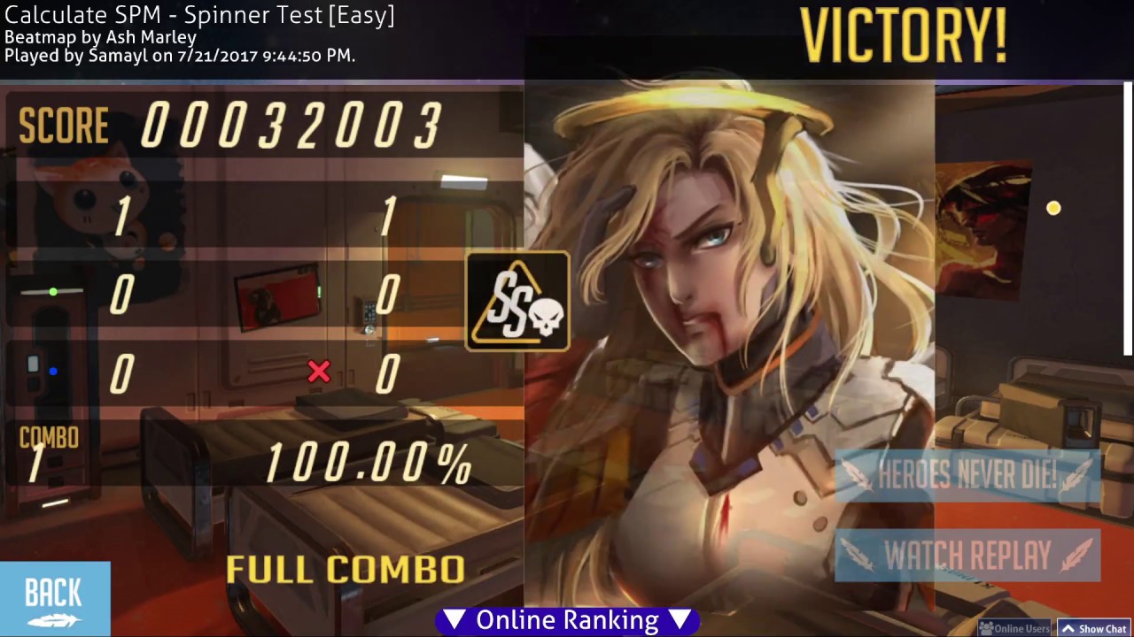 [Osu! Skin] Heroes Never Die Preview (Mercy Themed) - YouTube
