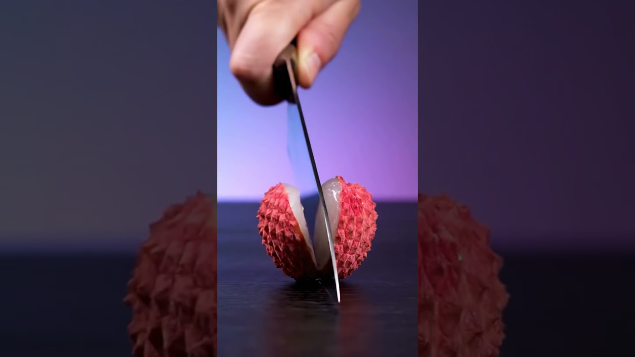 ASMR Satisfying Slice of Lychee 🍽️ | Simple & Refreshing