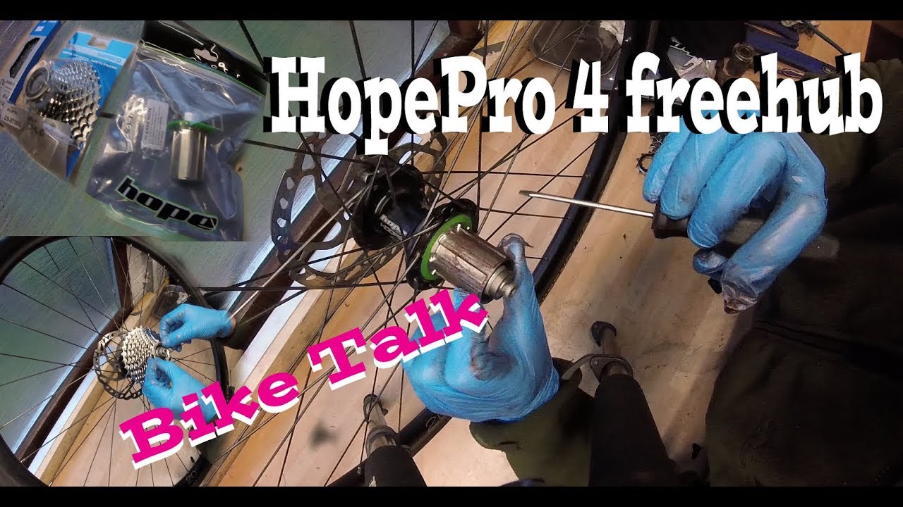 How to replace a Hope bicycle freehub body and cassette - YouTube