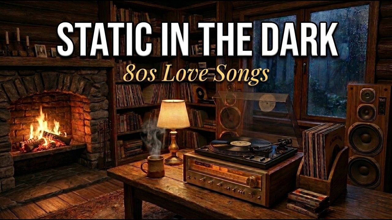 80s Nostalgic Love Songs | Static In The Dark  | Cozy Rainy Night Radio Mix