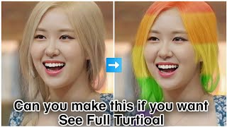 How to make This ❤️ Easy Steps 😱 Rainbow 🌈 on Rosé 🌹#viral #blackpink #new #rosé
