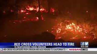 Kezi 11 13 2018 fifteen oregon red cross volunteers help staff 18
shelters in california