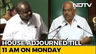 No Karnataka Trust Vote Today As Speaker Adjourns Assembly Till Monday