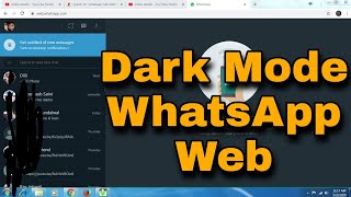 How to enable WhatsApp web dark Mode |Computer me WhatsApp web dark Mode kaise enable Kare screenshot 5