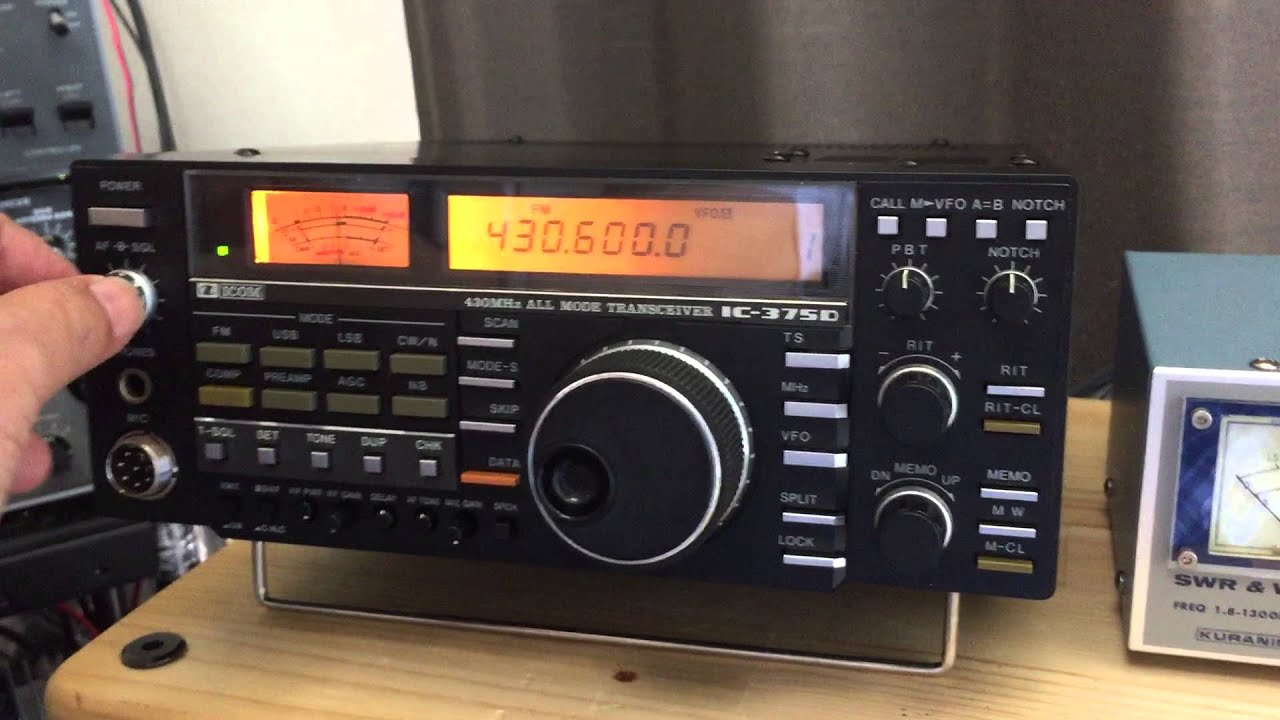 ICOM IC-375D 430MHz オールモード EME対応 80W IC-375D オーバーホール - YouTube
