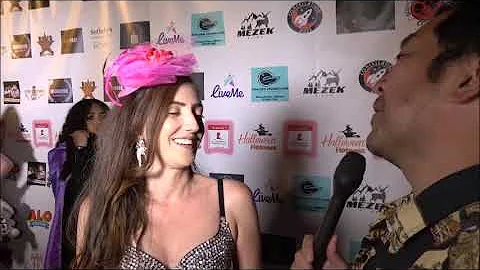 Amber Martinez Carpet Interview at Halloween Hotne...