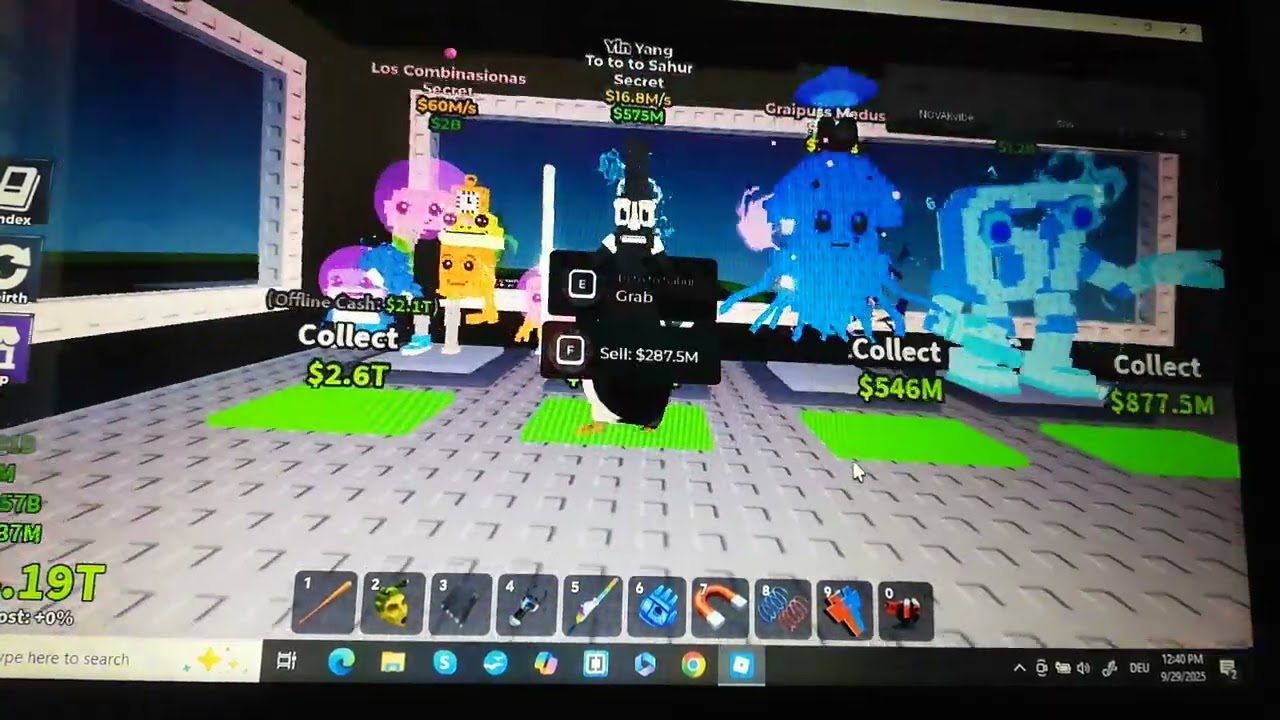 Quitam Grow a Garden i Steal a Brainrot