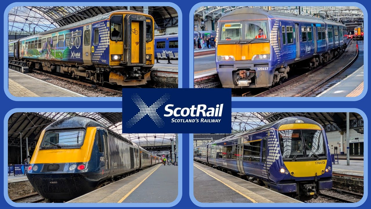 Scotrail trainspotting trip : Glasgow Queen Street station part 2 20/02/25