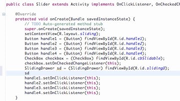 Android Developing Applications Tutorial 83 Methods of the SlidingDrawer