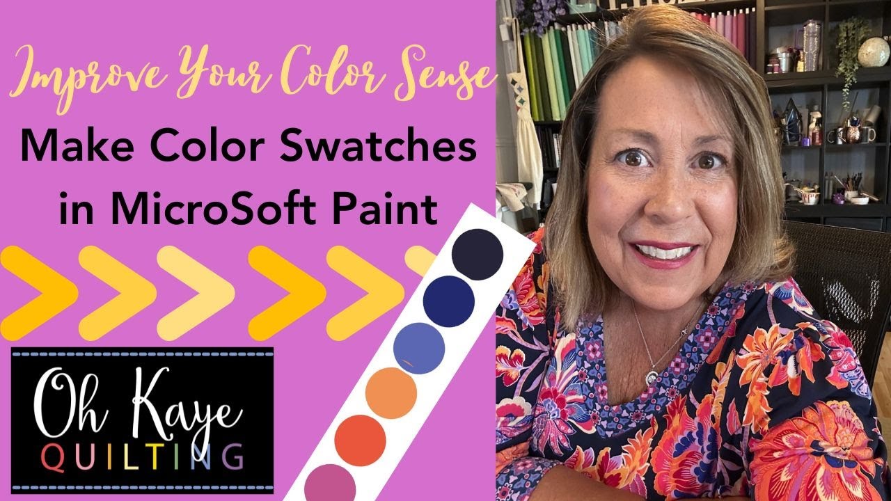 Make Color Swatches in MicroSoft Paint YouTube