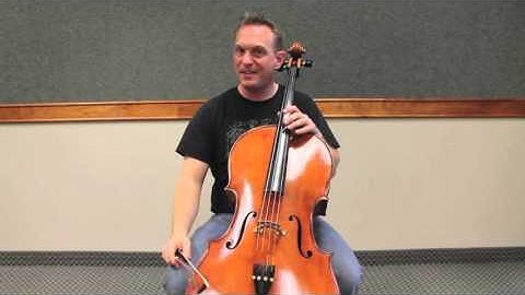 Cello Instruction: A major two octave scale - 5th Position Training