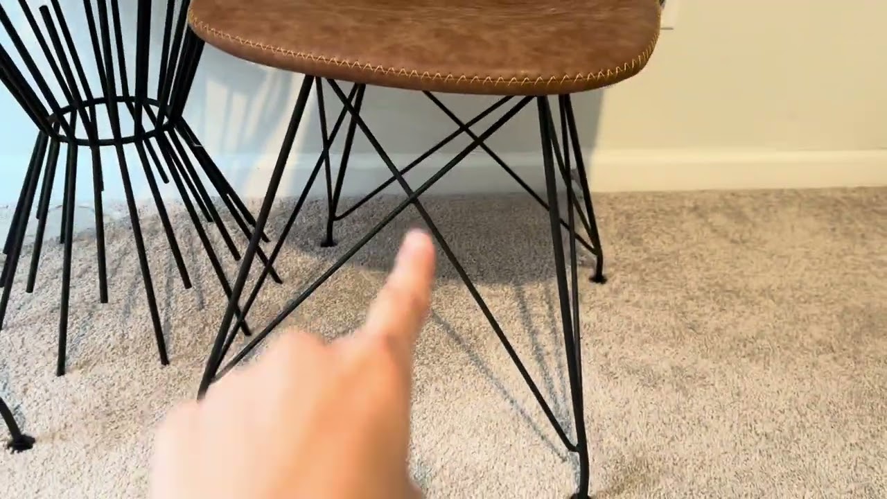 ✨ Modern Dining Goals! OSP Trenton Chairs in Sand Faux Leather Review 🪑🍽️