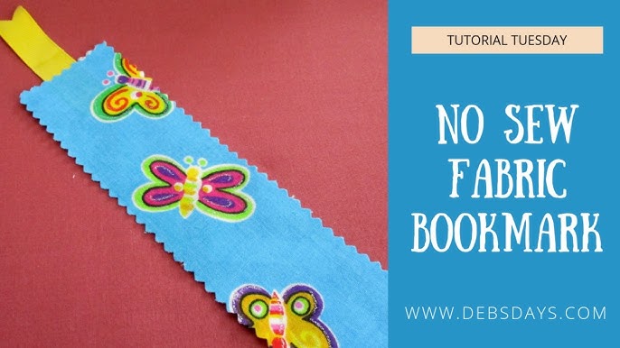 Easy Fabric Bookmark Tutorial - JMB Handmade JMB Handmade