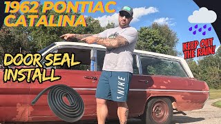 How to install replacement classic car door seals.  Keep the rain out of your ride.