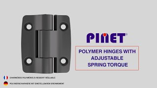 Polymer Hinges with adjustable Spring Torque