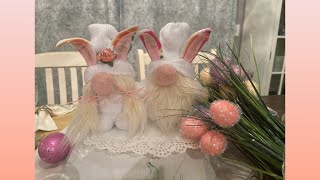 Last minute Sweet Little Easter Bunny ~ Easy Peasey Gnomes ~ make in minutes