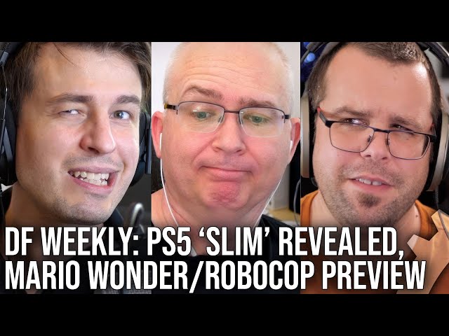 PS5 'Slim' Confirmed Not Slim, Mario Wonder/Robocop Previews, Redfall 60fps  - Digital Foundry Direct Weekly, Lyssna här