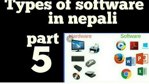 Types of software in nepali || part 5 || sab computer