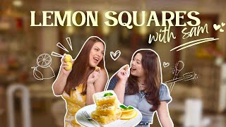 BAKING LEMON SQUARES!  WITH MY SISTER SAM  | KC Concepcion