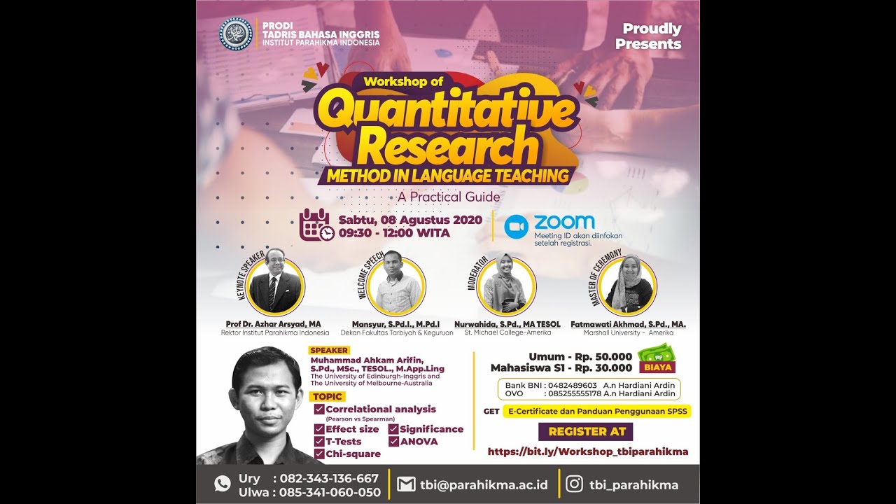 skripsi bahasa inggris quantitative research