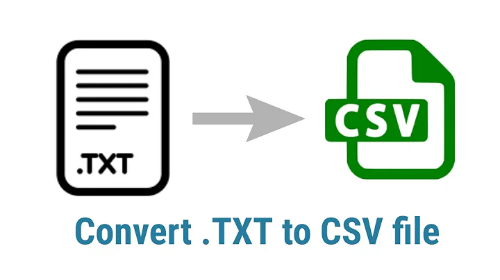 How to convert txt file to csv or excel file