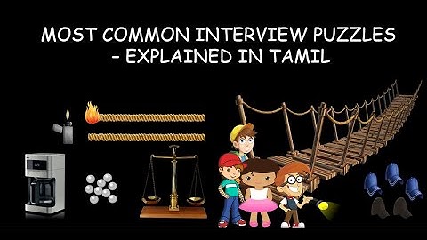 INTERVIEW PUZZLES IN TAMIL - 1 || LOGICAL PUZZLES || LATERAL THINKING PUZZLES