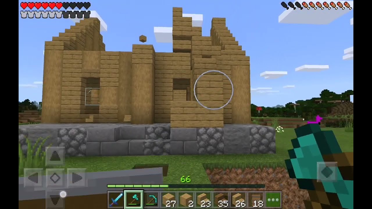 Mincraftın 20 inci bölümü yeni evimizi bitirdik
