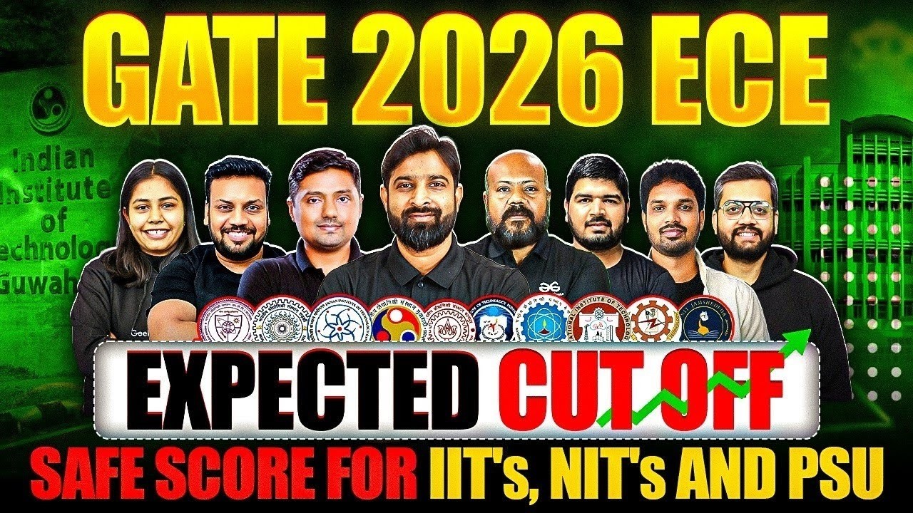 GATE 2026 ECE Expected Cutoff | Safe Score for IIT, NIT & PSU