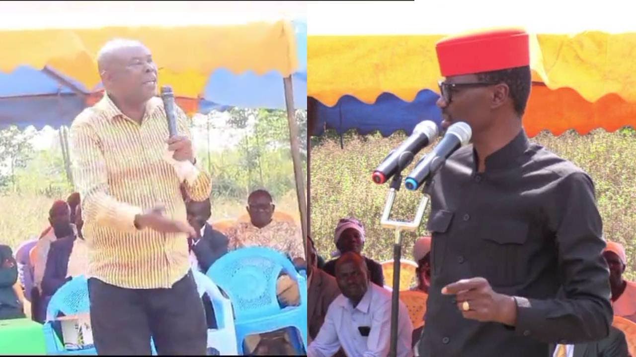 DRAMA IN BUNGOMA AS MP DIDMUS BARASA EXCHANGE WORDS FACE TO FACE WITH FORMER BUNGOMA DG NGOME!!