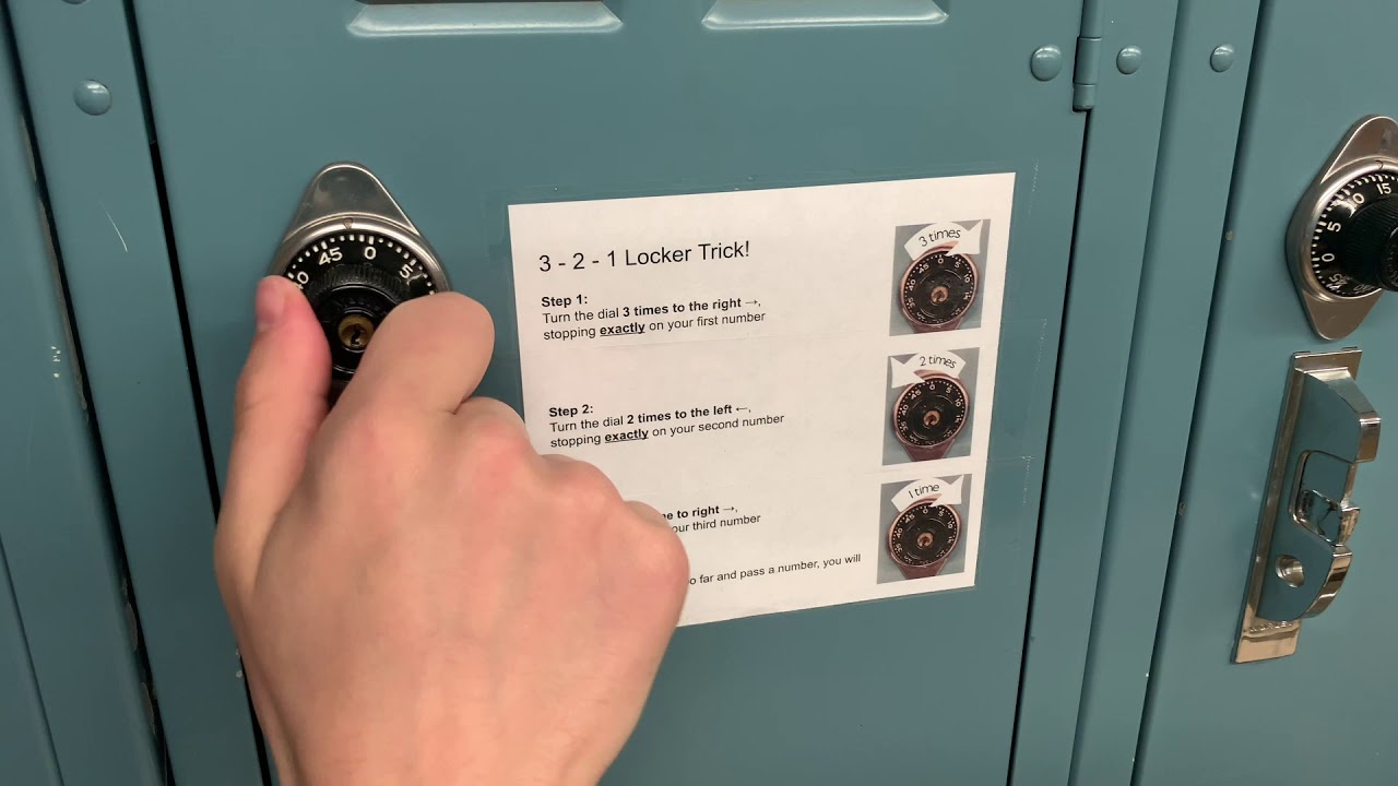 How to Open a Locker (for middle schoolers) YouTube