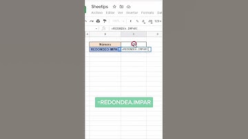 #aprendeconsheetips a redondear al número impar en #goohlesheets #sheetips #excel #redondearimpar