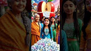 🍎 Giant Apple Found In Village 😱💎 | Cutting Apple Reveals Hidden Diamond Treasure | Magical Story