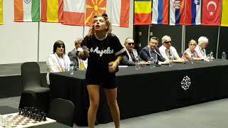 X-factor Bulgaria's Virginia Sabeva at the opening ceremony of 8th IBCA World Teams 2018