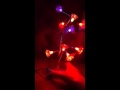 Rose tree design night led crystal lamp