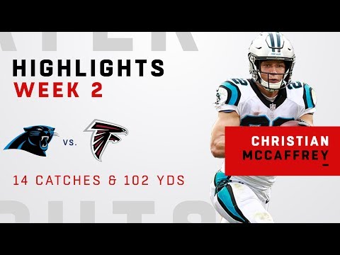 Christian McCaffrey's 14 Catches Out of the Backfield vs. Atlanta!
