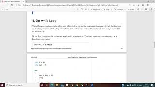 Control Statements in Java with program example by Vidya-(Marathi)