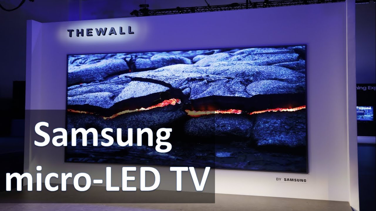Samsung announces micro-LED TV | CES 2018 - YouTube