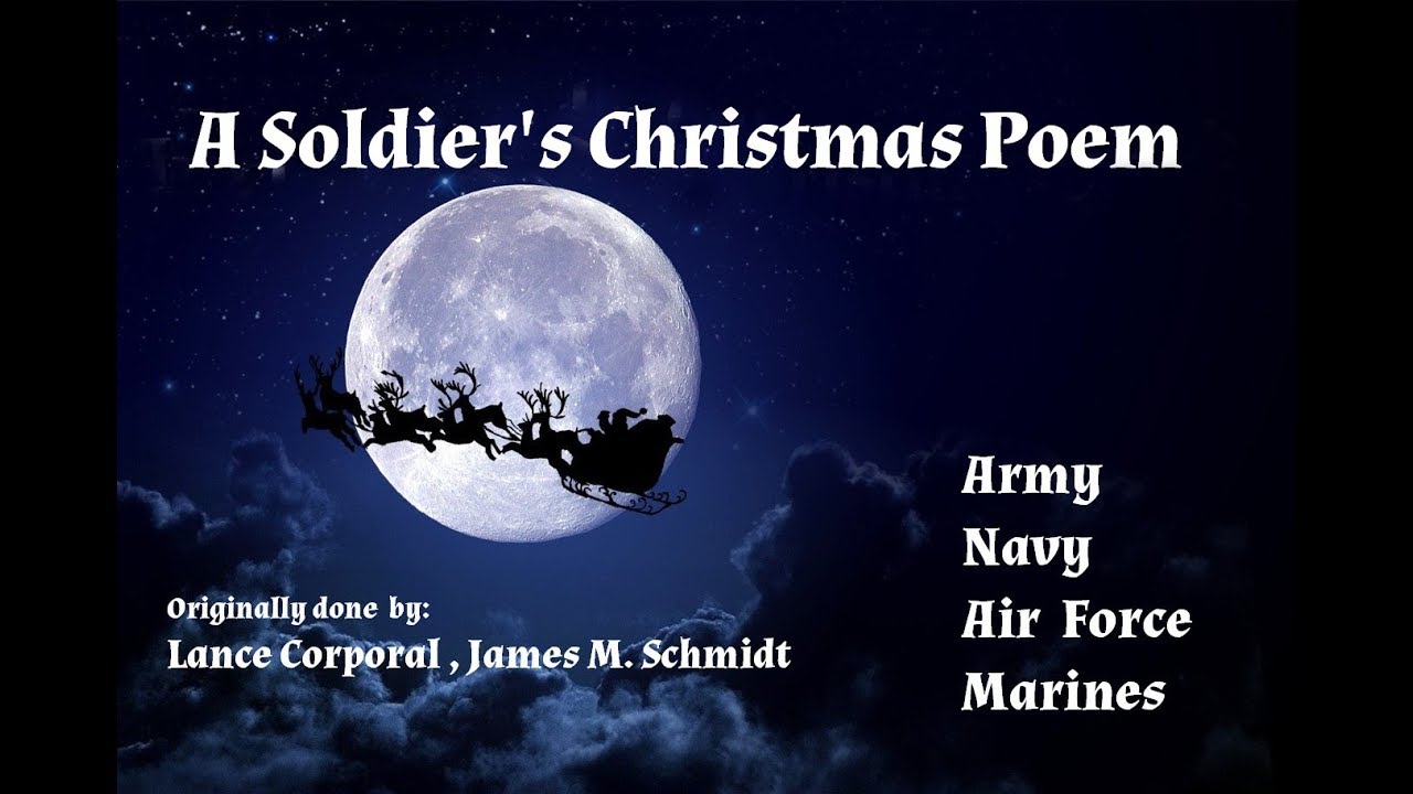 santa visits a soldier poem