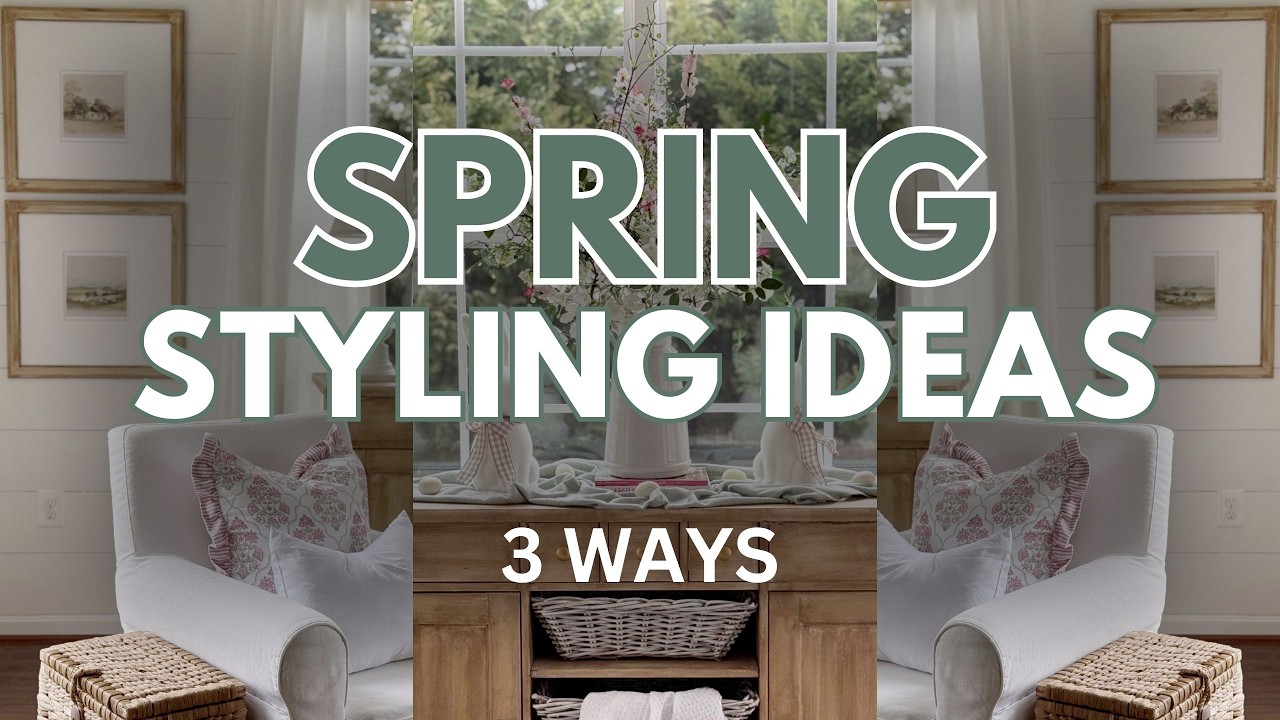 DECORATE WITH ME | Styling My Spring Sitting Room 3 Ways