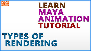 Learn Maya Tutorial || Types of Rendering In Maya (English) || Digi Teacher