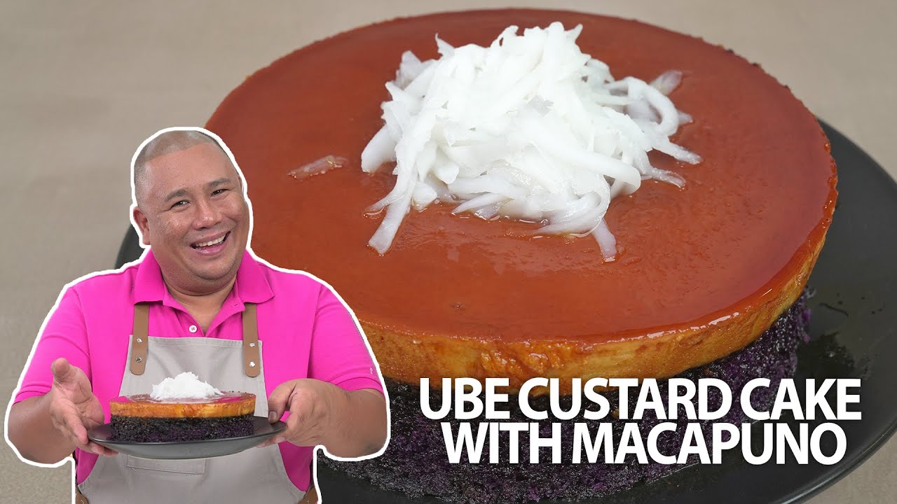 Ube Custard Cake with Macapuno, SIMPOL!