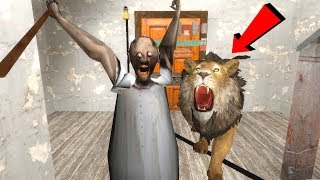 GRANNY - BIG LION ATTACKED GRANNY  HOUSE | GMOD