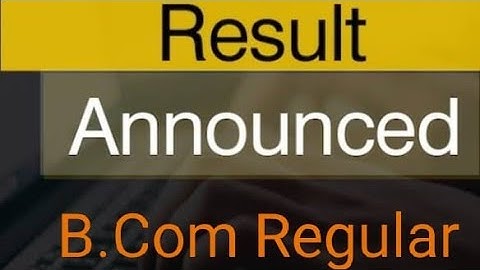 Karachi University - B.com Result is out..!!!!!